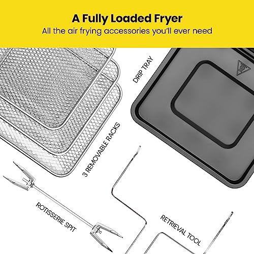 CHEFMAN Multifunctional Digital Air Fryer Rotisserie, Dehydrator, Convection Oven