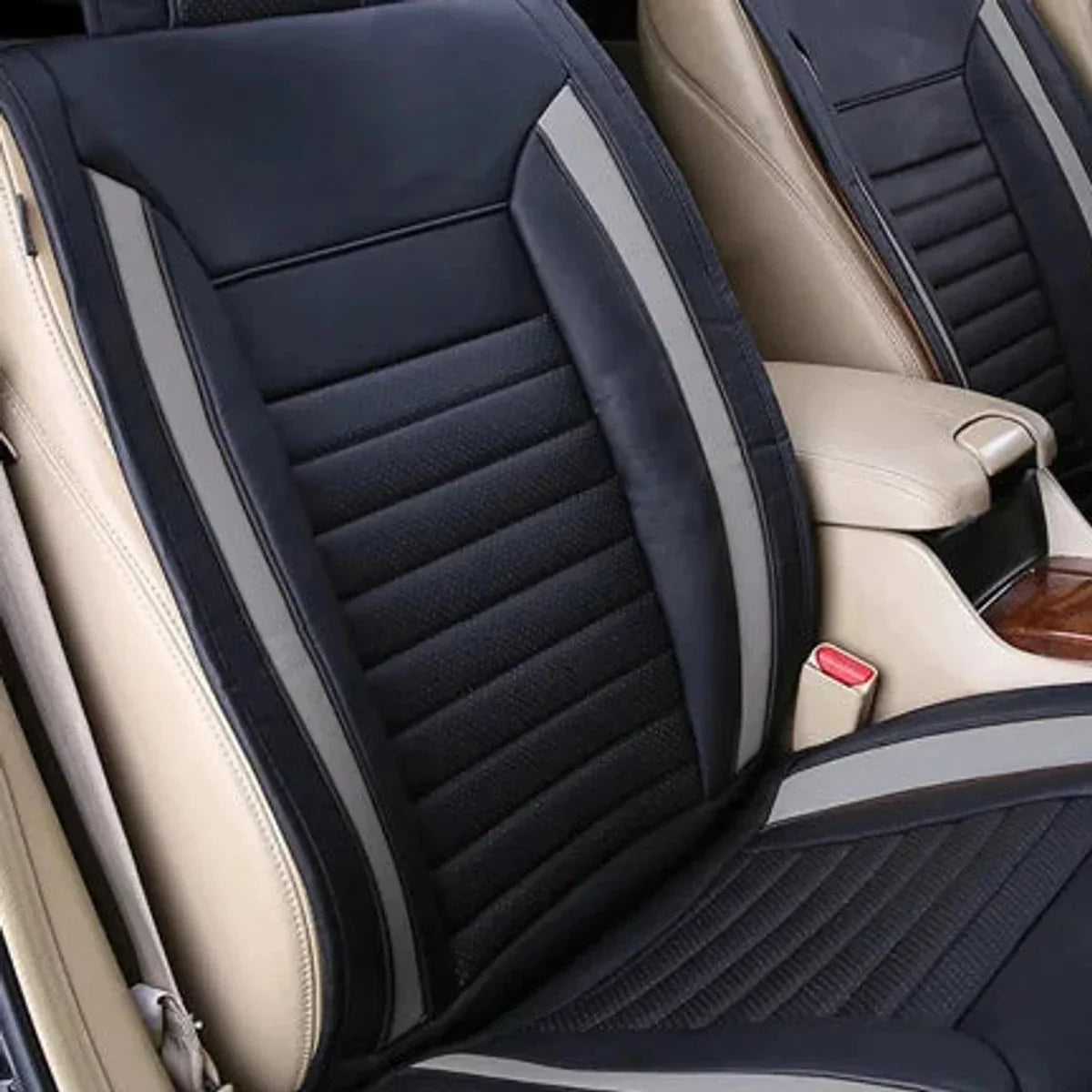 Alpena Grey Ultimate Universal Fit Luxury Seat Cover, 2-pack