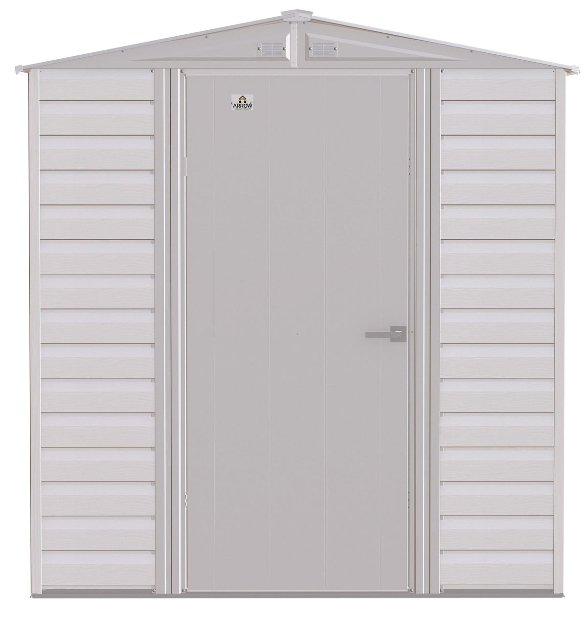 Arrow Select Galvanized Steel Storage Shed, Flute Grey, 6-ft x 5-ft