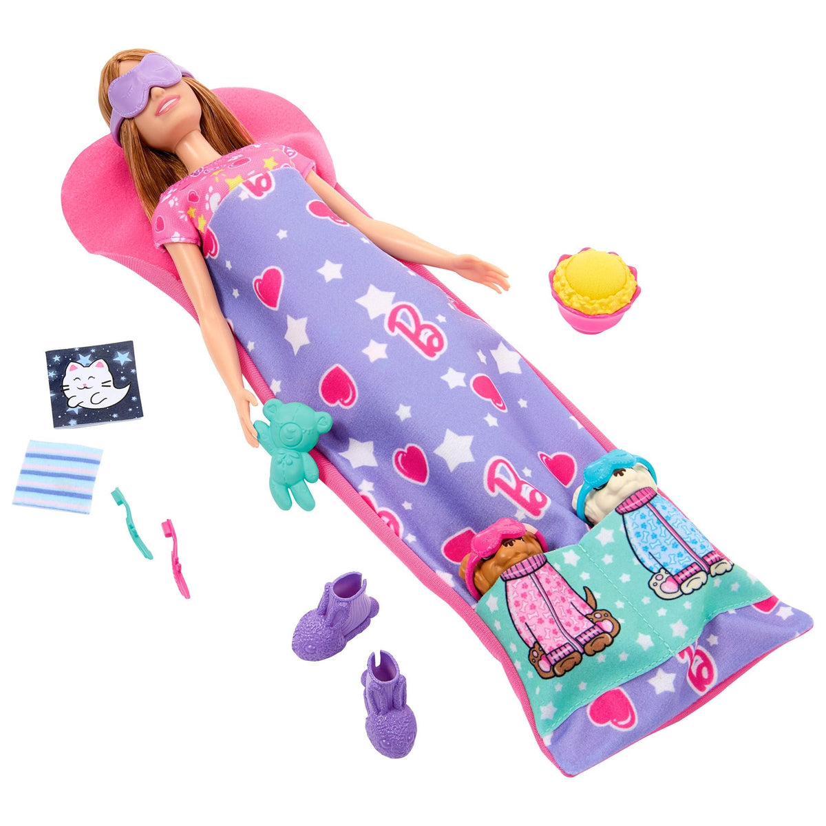 Barbie Skipper Doll & Puppy Slumber Party Playset, Kids Ages 3+
