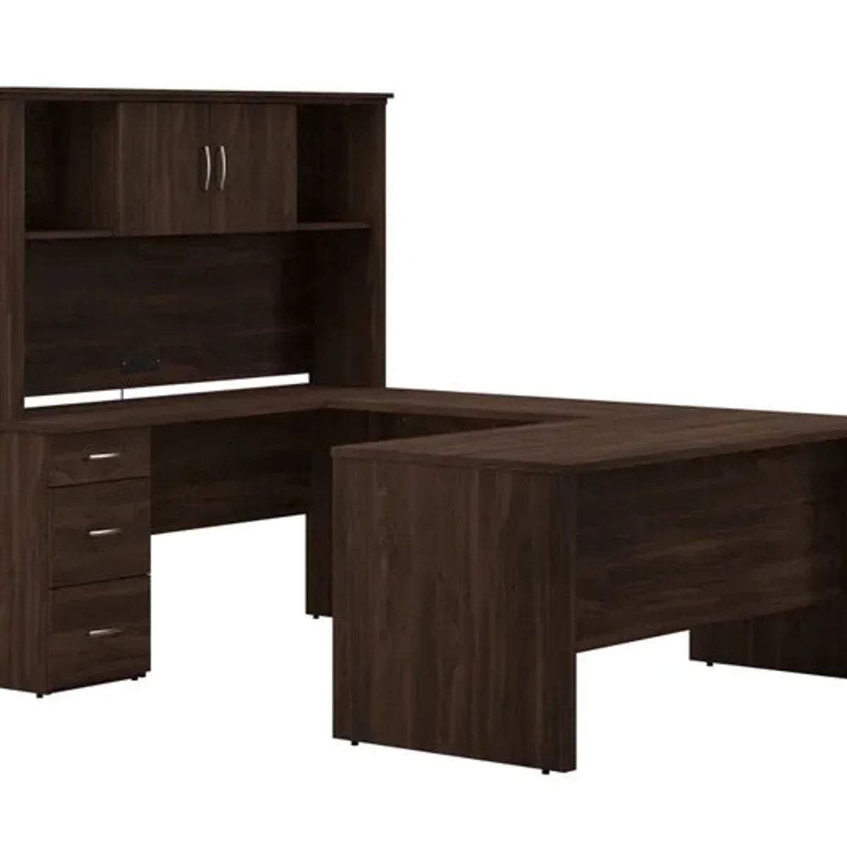 Bestar - Gosford U-Shaped Desk with Hutch