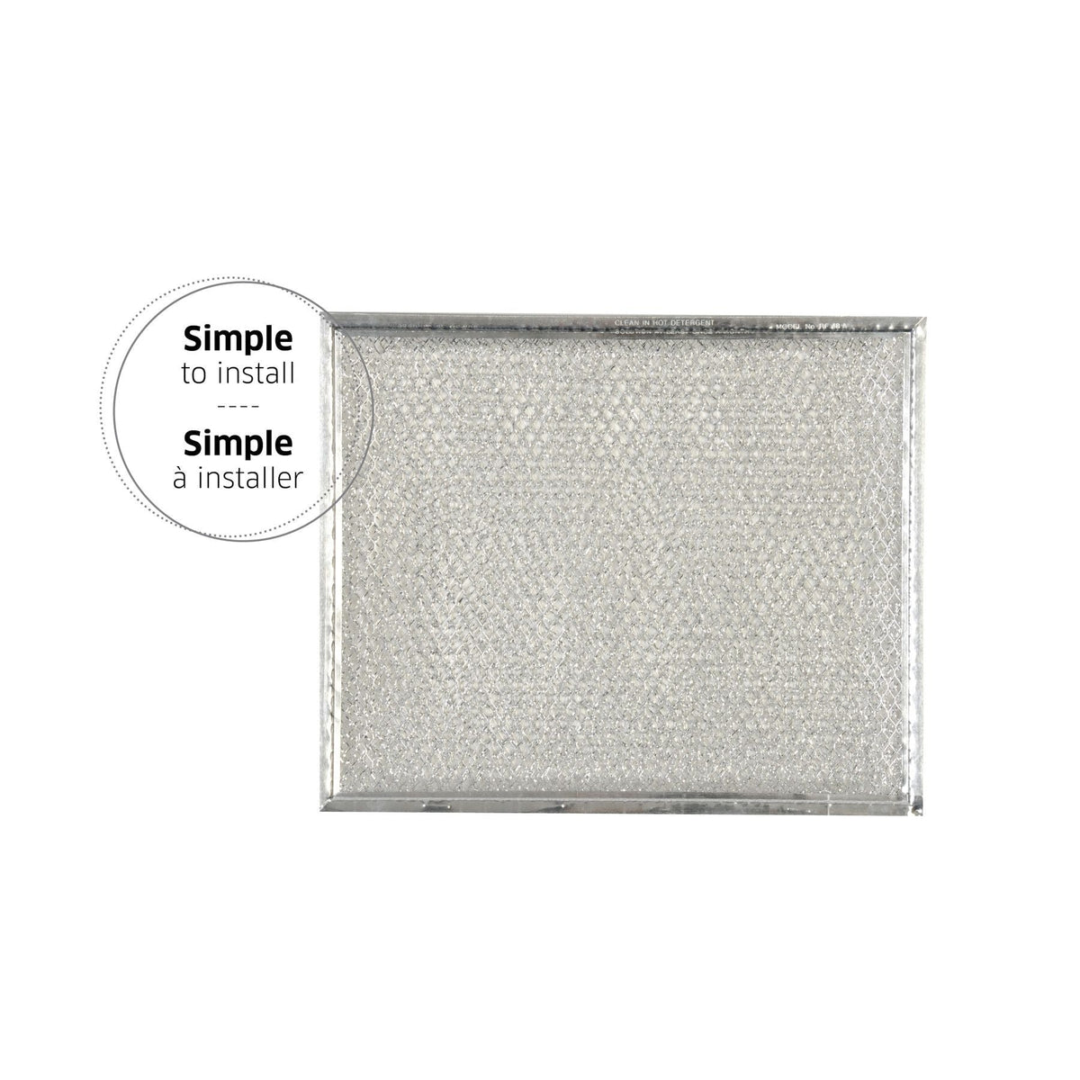 Broan RF48A Aluminum Wire Mesh Replacement Filter for Broan 48000 Series Range Hoods
