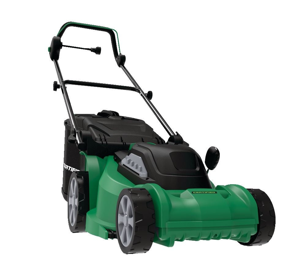 Certified 10A Electric Push Lawn Mower, 14-in Deck
