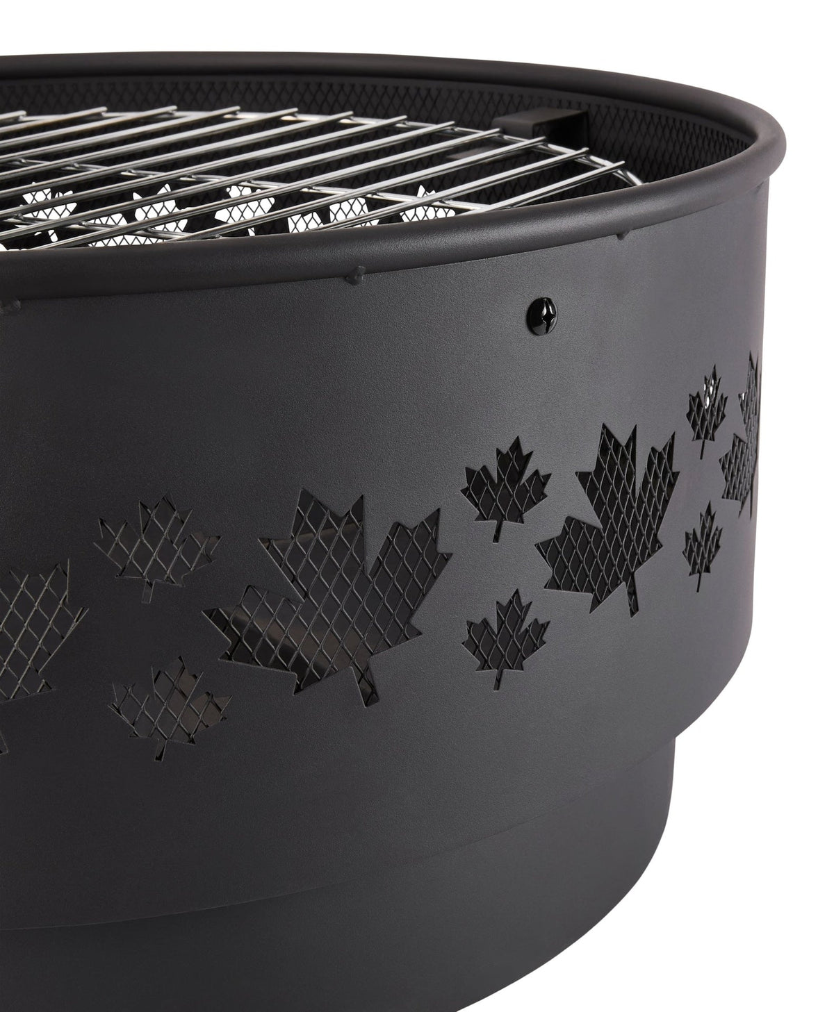 For Living Brome Round Outdoor Wood Firepit, 24-in