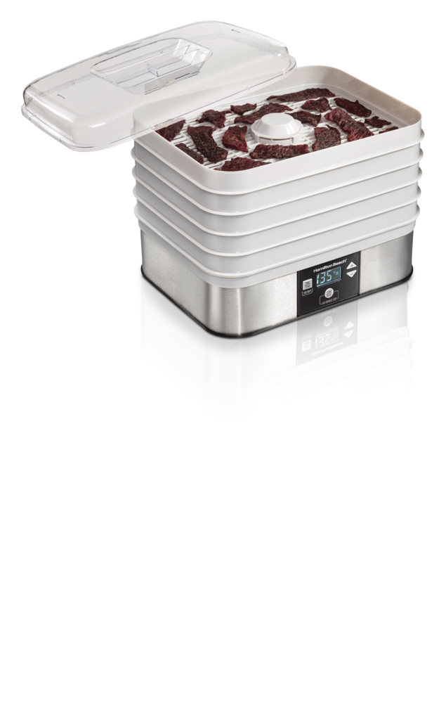 Hamilton Beach Digital Food Dehydrator with Adjustable Thermostat, Grey