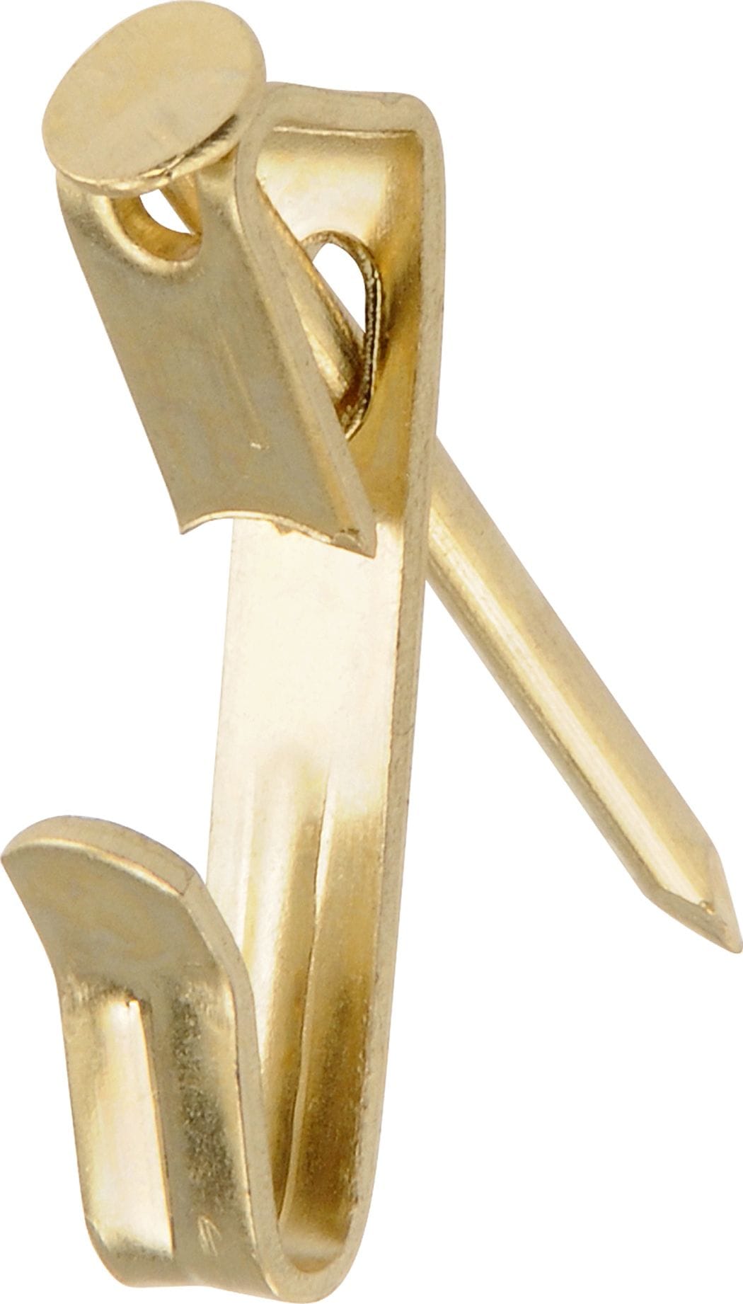 Hillman Conventional Picture Hanger, For DrywAll/ Plaster WAll, 30-lb Capacity, Brass Plated, 6-pk