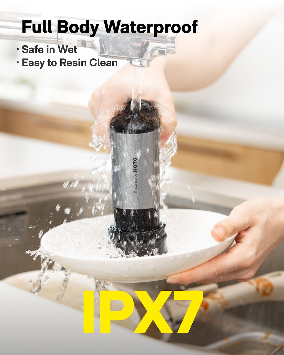 HOTO Grip Cordless Spin Scrubber