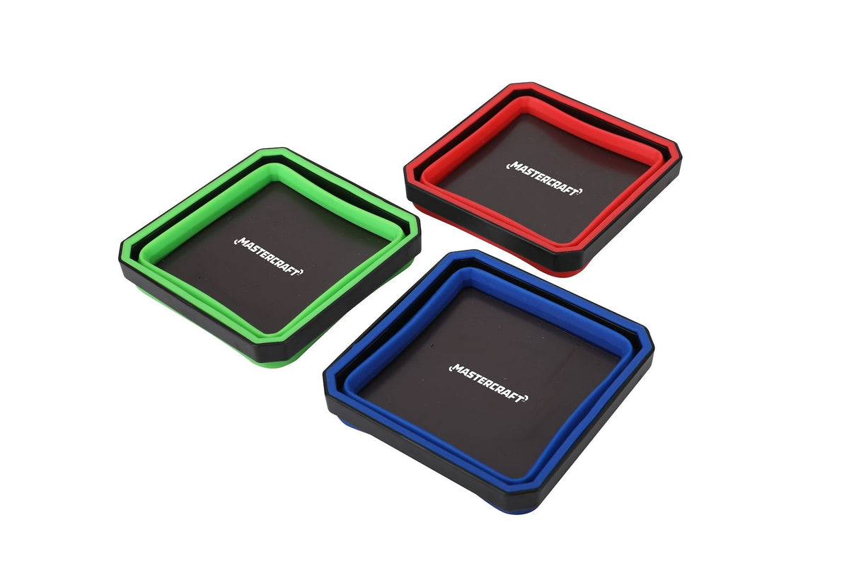 Mastercraft 3 Piece Collapsible Magnetic Parts Tray