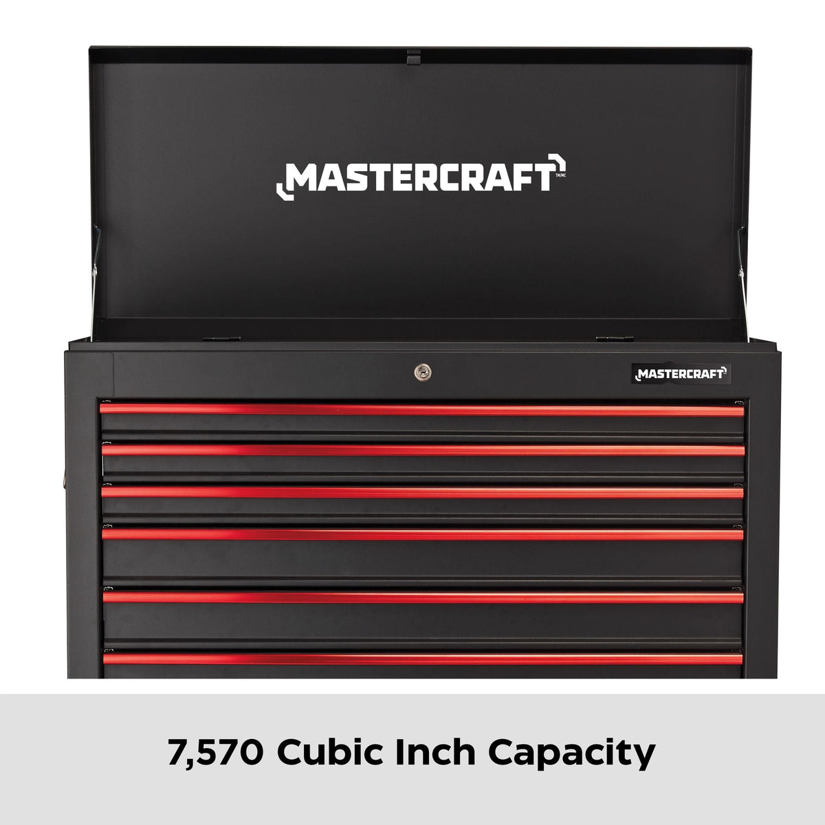 Mastercraft Tool Chest with 6 Drawers, Black, 36-in