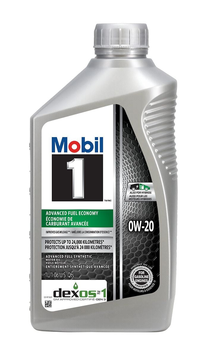 Mobil 1 Advanced Fuel Economy 0W20 Synthetic Engine/Motor Oil, 1-L
