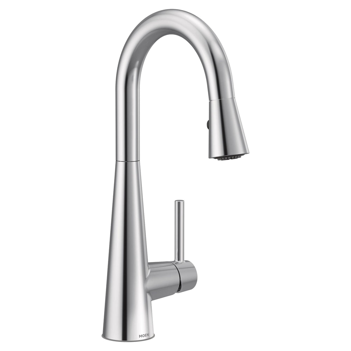 Moen Sleek Single Handle High Arc Pull Down Kitchen Faucet with Power Clean, Chrome
