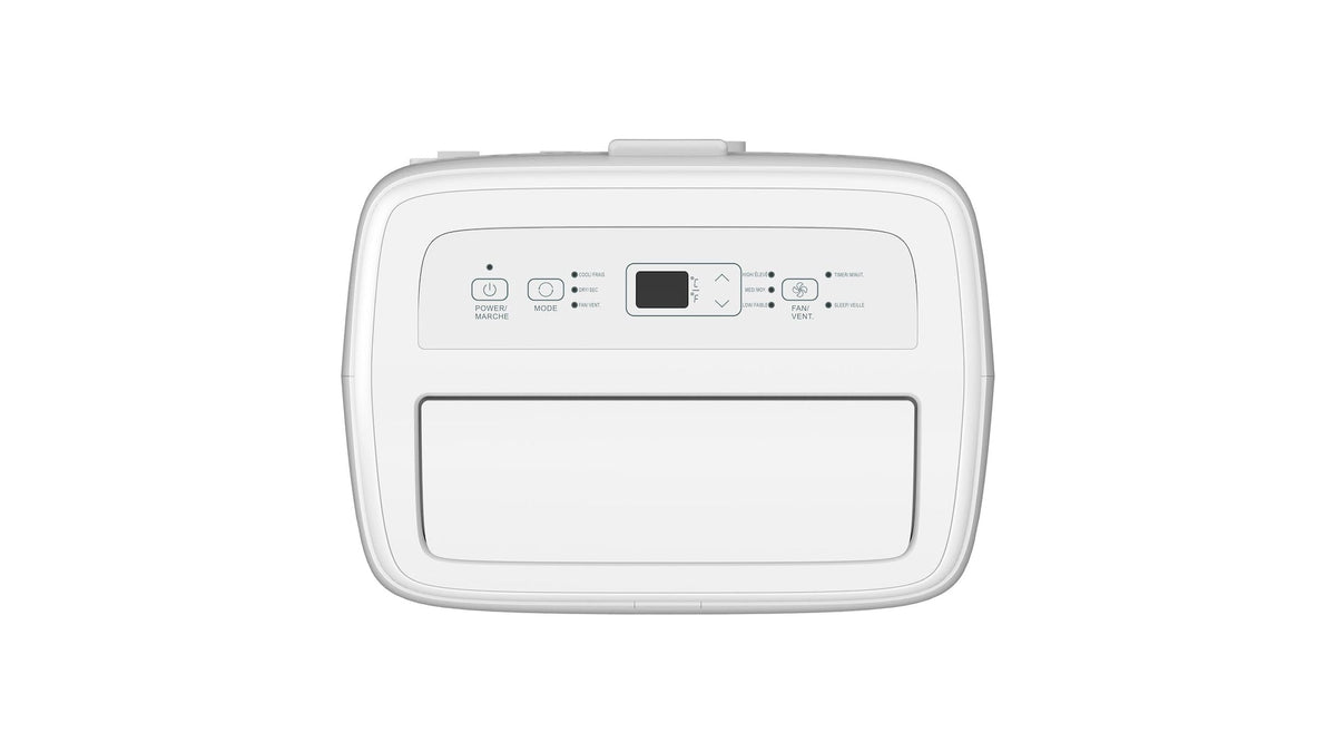 NOMA 7K SACC (10K ASHRAE) Digital Portable Air Conditioner with Remote Control, 3-Speed, White