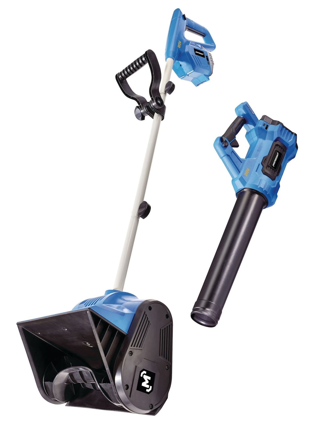 Mastercraft 20V Brushless 5.0Ah Snow Shovel & Blower Combo Kit, PWR POD Compatible