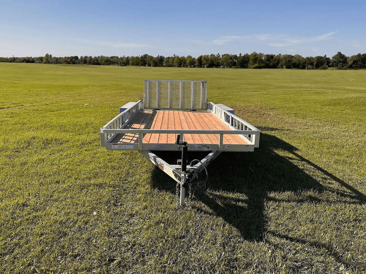 True North 83-in x 16-ft Tandem Axle Utility Trailer, Galvanized