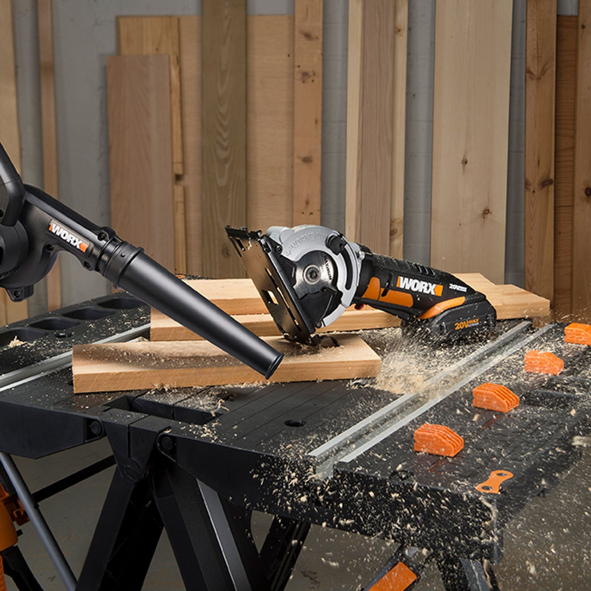 WORX Cordless 3-Speed Jobsite Blower, 160-mph (Tool Only)