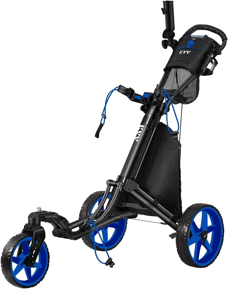 360-degree rotating front wheel golf cart, with opening and closing taking only one second - built-in free sunshade stand S0