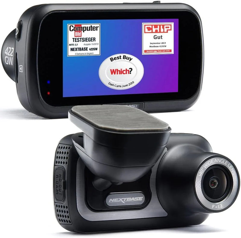 Car dashcam - Small size model (with application) - Full-process 1440p/30fps quadruple high-definition recording function, suitable for car cameras. Alexa voice control - Wireless network, GPS, Bluetooth - Parking mode - Night vision function - Polar E2