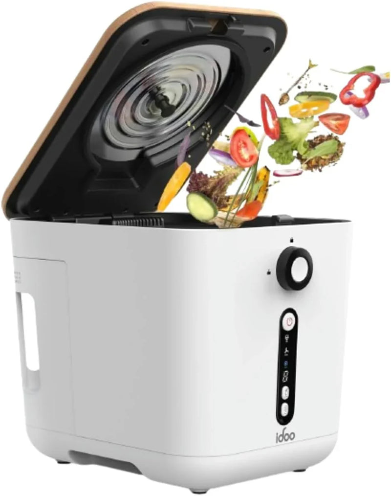 Upgrade version of the electric composting machine for the kitchen, 3-liter intelligent desktop composting machine, indoor without odor, equipped with detachable activated carbon filter, automatic food recycling composting machine, converting food re V9