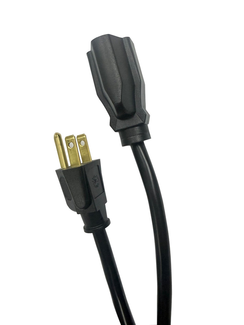 20' 16 Gauge 1-Tap Outdoor Extension Cord, Black E8