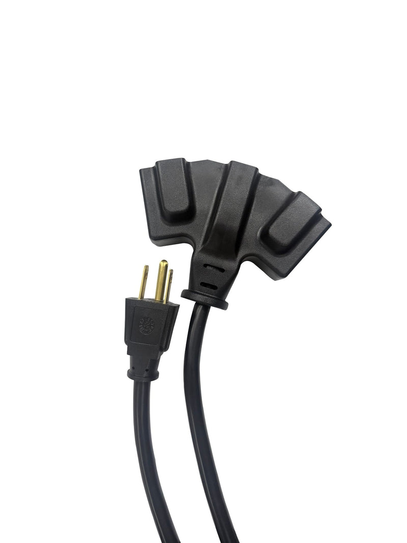 20' 16 Gauge 3-Tap Outdoor Extension Cord, Black G1