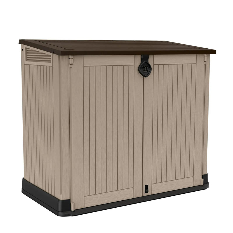 30-Cu Ft All-Weather Resin Storage Shed, Beige W7