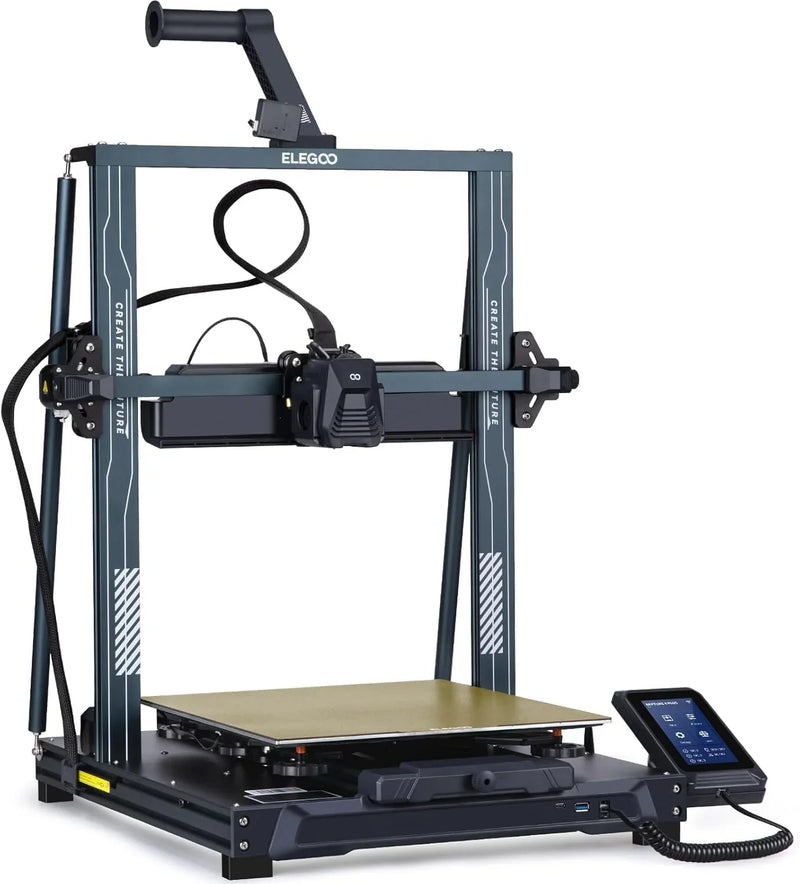 Printer with Auto Bed Leveling, Dual-Gear Direct Extruder, Dual Lead Screw Drive, Removable Capacitive Screen, 8.85x8.85x11in Large Printing Size T4
