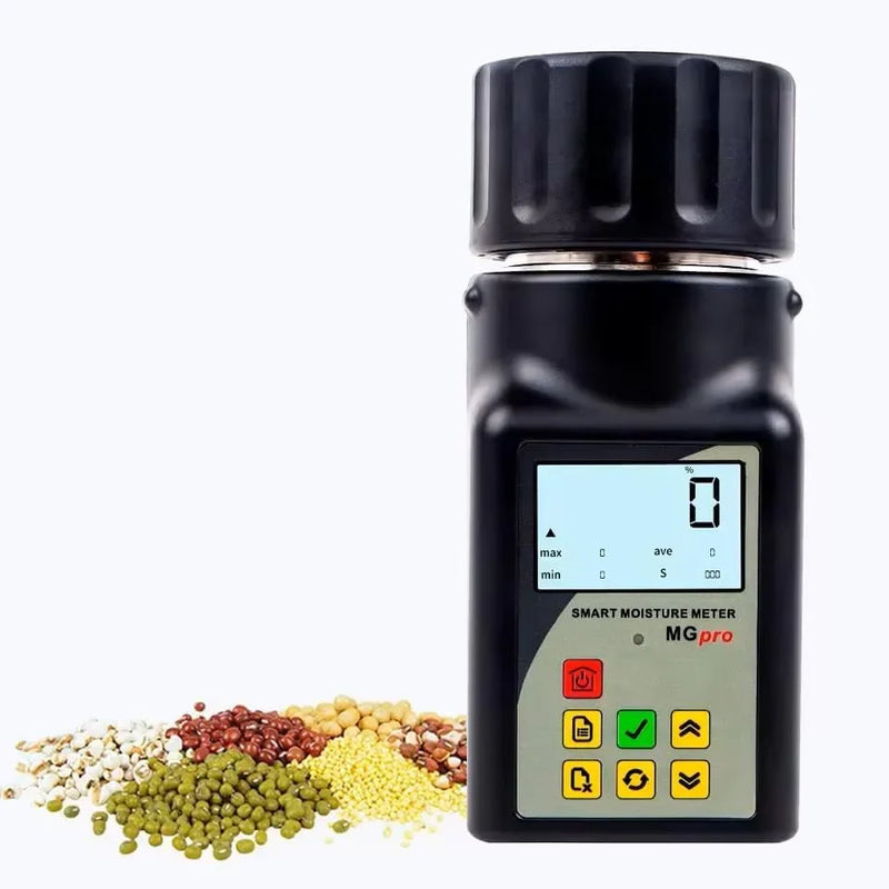 Portable mini grain moisture measuring instrument, suitable for 25 types of grains such as coffee, cocoa, rice, wheat, etc., with 99 sets of data storage function Q8