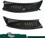 The front windshield wiper cover panel grille is compatible with the 2009 - 2014 models of Ford F150. It features two front insert panels on both the left and right sides.