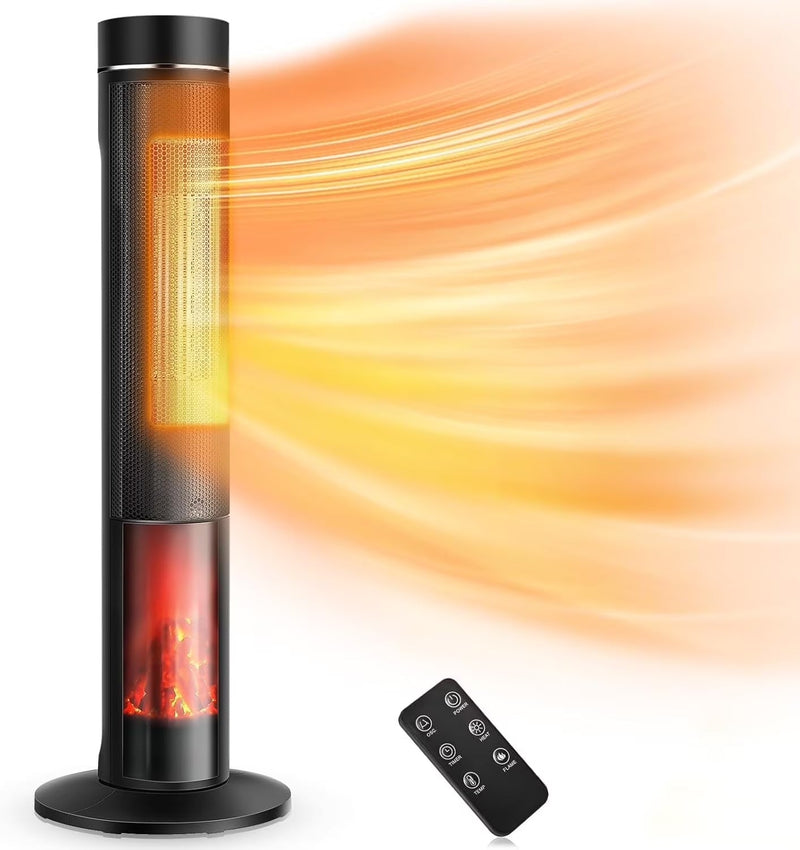 Airchoice 1500W 36 in Ceramic Tower Space Heater, 3 Heat Settings, Adjustable, for 300 sq ft J5