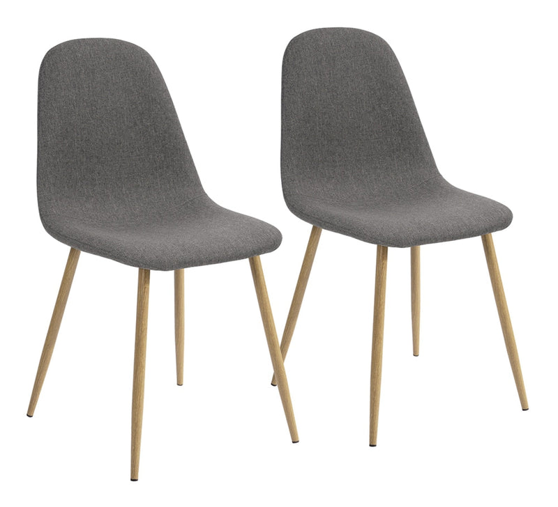 39F Charlton Fabric Dining Chair, Grey M6
