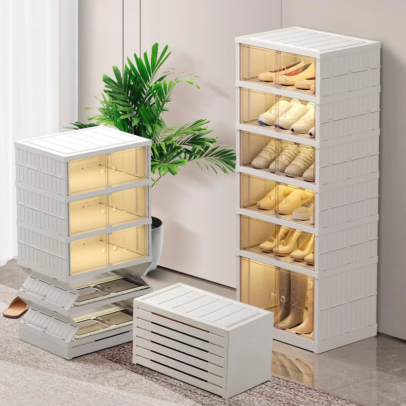 9-Tier LARGE Stackable Plastic Shoe Rack Y9