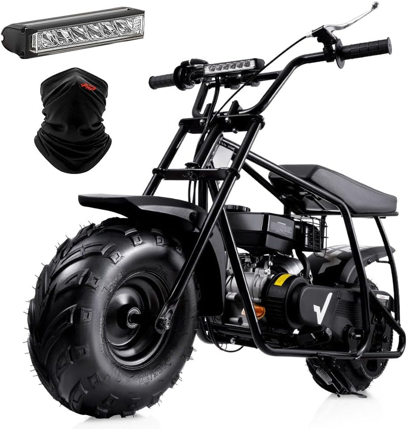 Mini Dirt Bike GMB100, 99 CC Gas Powered Mini Bike 4 Stroke 3HP, Off Road Mini Bikes for Kids and Adult, Trail Bike Up to 24 Mph, Weight Support Up to 185 LBS (Black) L6
