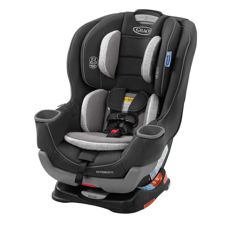 Extend2Fit Convertible Baby Car Seat, Rear and Forward Facing, Adjustable Extension Panel for Extra Legroom, Gotham M8
