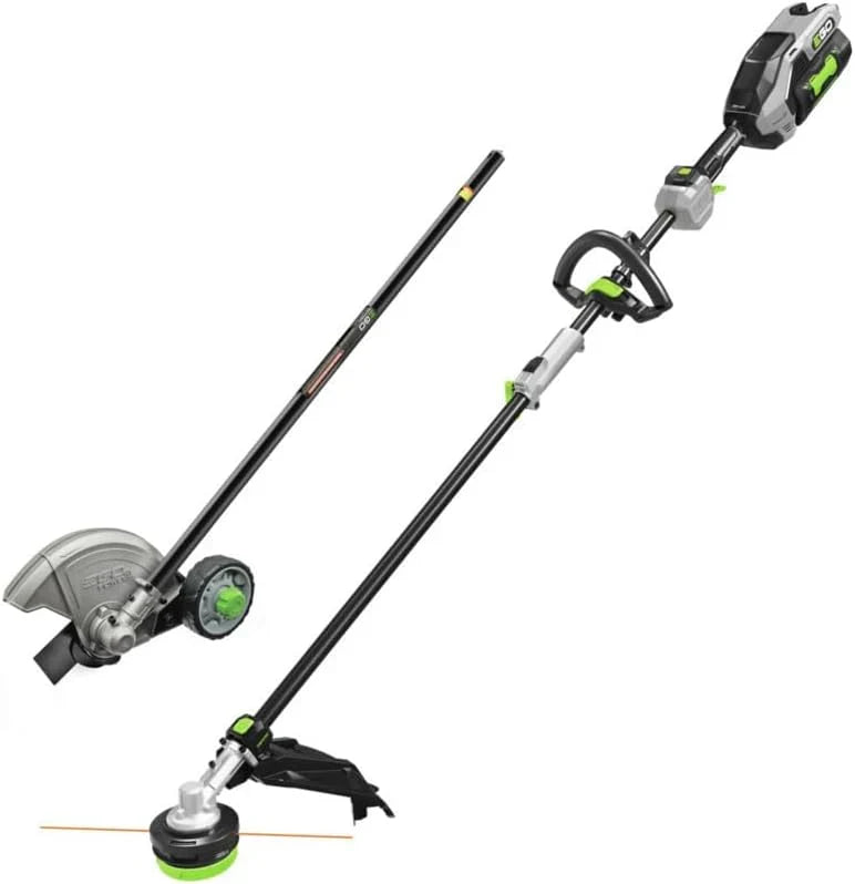 Multi-Head Combo Kit 16-Inch 56-Volt Carbon Fiber String Trimmer with POWERLOAD™ & 8-Inch Carbon Fiber Edger Attachment & 56-Volt Power Head, 4.0Ah Battery and 320W Charger Included D9