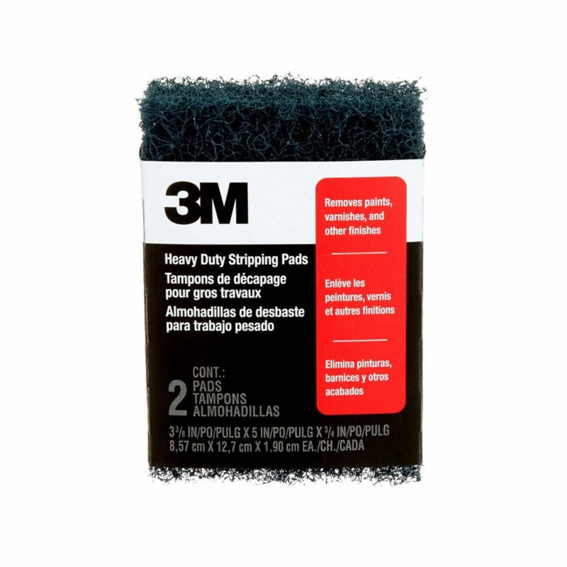 3M Heavy Duty Stripping Pad for Flat Surfaces, 2-pk H9