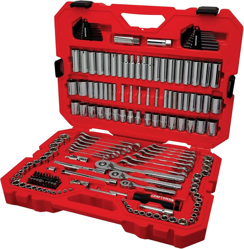 CRAFTSMAN Mechanics Tool Set, 1/4 and 3/8 Inch Drive, 189 Piece (CMMT12134) A7
