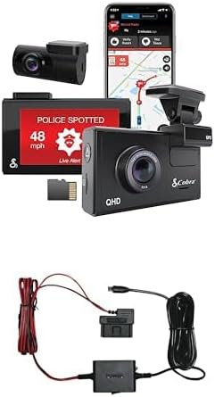 Intelligent driving recorder kit with rear camera Kober 2.5A micro USB hard wire kit B1