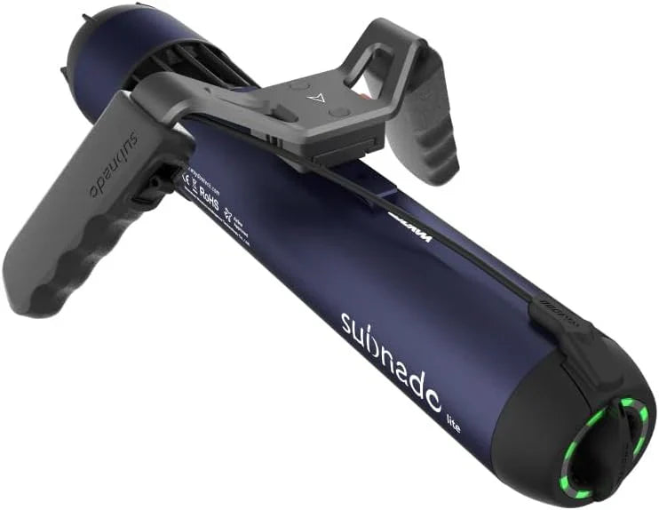 Underwater Scooter Lite, Water Sports Diving Scooter with Removable Handle, Compact and Portable Water Scooter for Adults&Kids, Scuba Diving Snorkeling Sea Scooter Multiple Uses, Blue X0