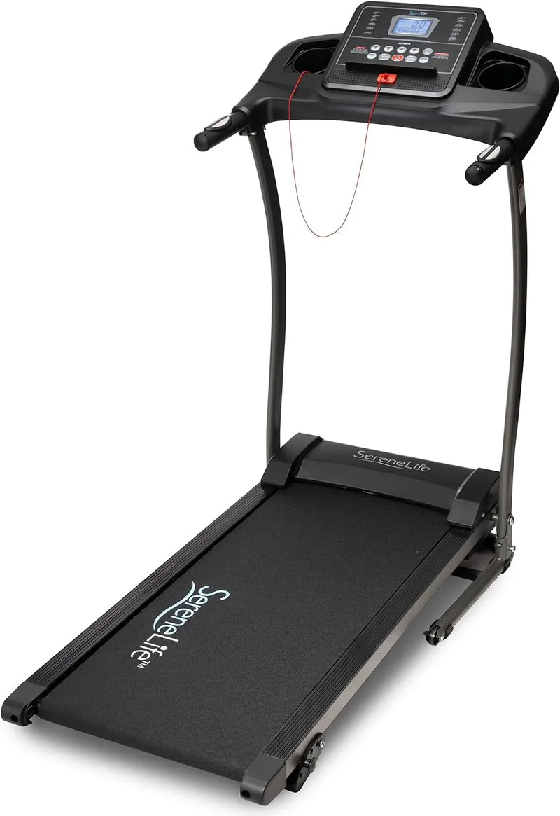 Folding Treadmill - Foldable Home Fitness Equipment with LCD for Walking & Running - Cardio Exercise Machine - Preset and Adjustable Programs - Bluetooth Connectivity V3