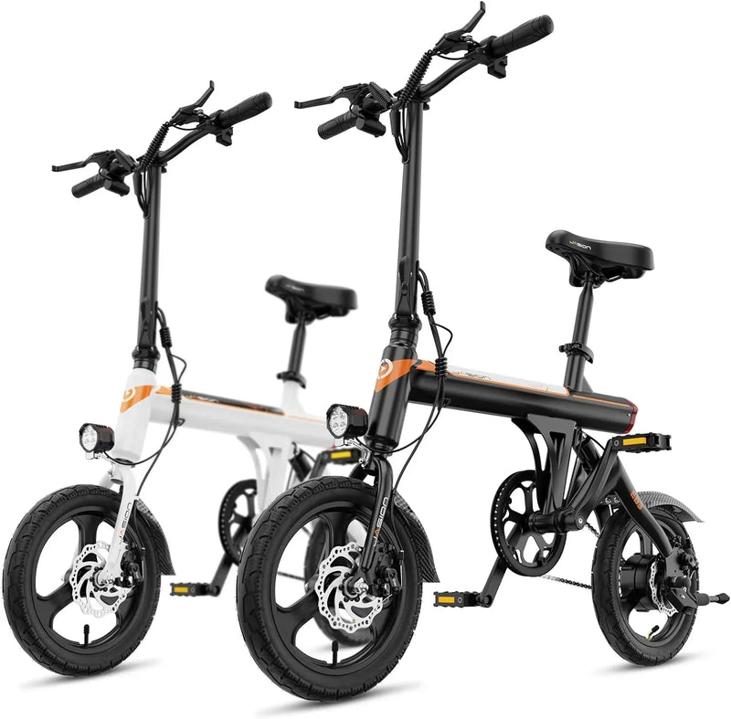 EB3 Electric Bike Adults 21mph, 500W Peak Motor, 270Wh Battery, Rear Suspension, 3 Levels Assist, 14" Folding Ebike for Adults and Teens, Complies to UL2849 R0