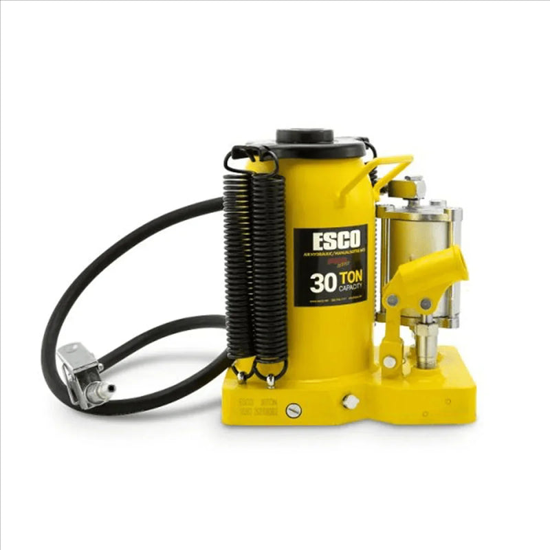 ESCO 30 Ton Pro Series Air Hydraulic Bottle Jack – Heavy Duty Lifting for Automotive and Industrial Use Q1