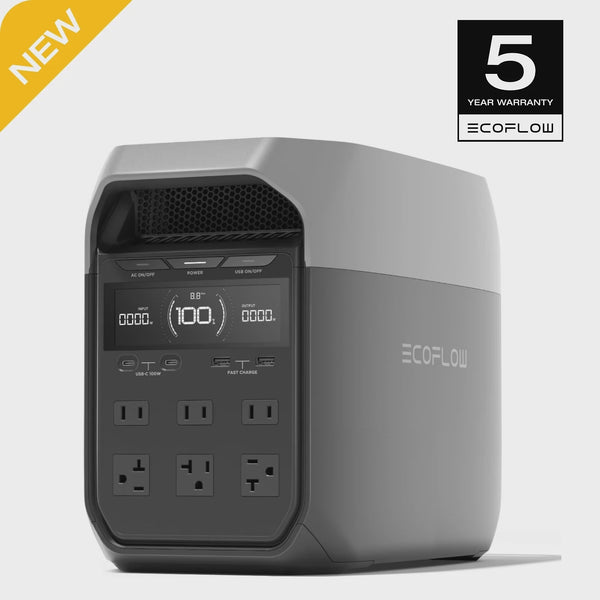 EF EcoFlow DELTA 3 Portable Power Station, Full Charge in 43 Min, 1024Wh LiFePO4 Battery, 1800W AC/100W USB-C Output, Solar Generator(Solar Panel... Z2
