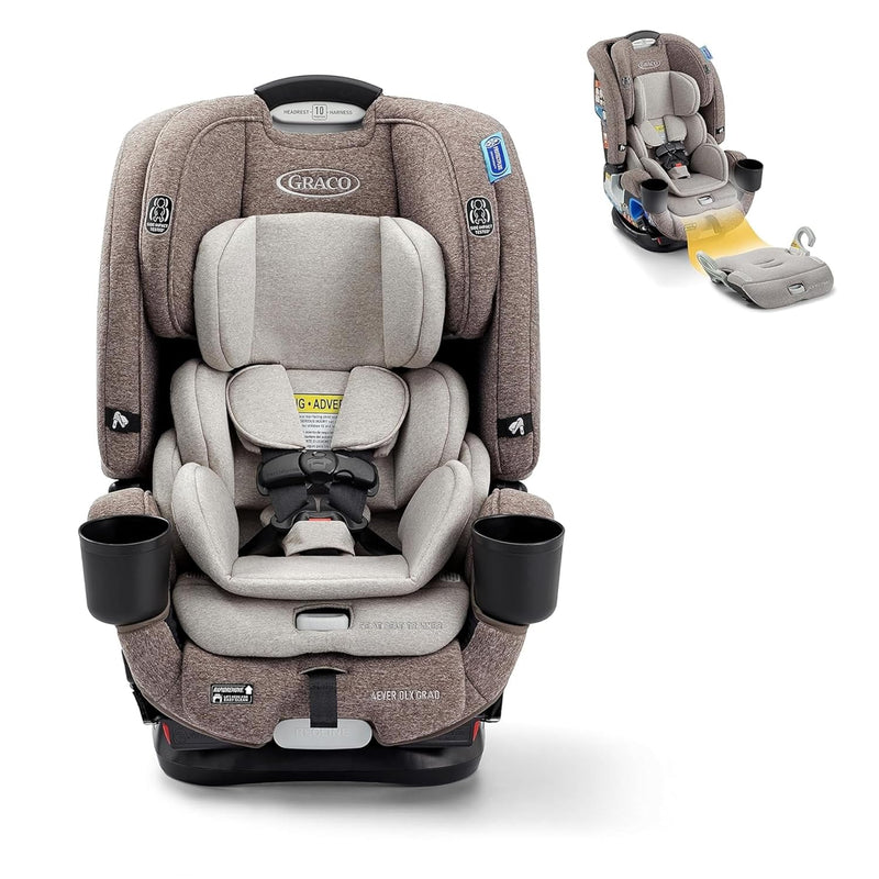 4Ever DLX 4-in-1 Car Seat, Charlie | Infant to Toddler Car Seat, with 10 Years of Use | Rear-Facing, Forward-Facing and Booster Modes | Safe, Comfortable and Convenient I6