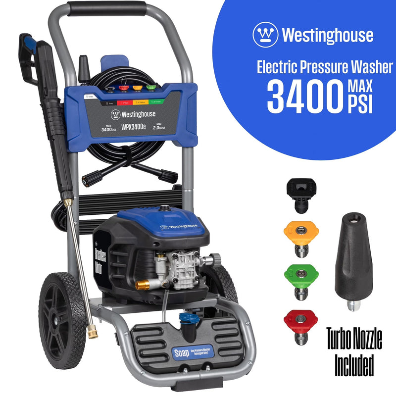 Westinghouse 3400 PSI at 2 GPM Electric Powered Pressure Washer R0
