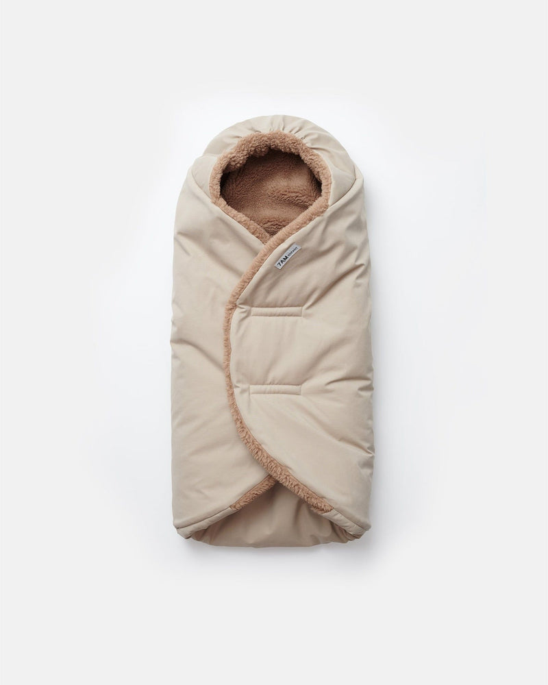 7AM Enfant Nido Benji Sherpa Lining Infant Wrap, Oat V0