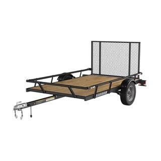 Karavan 5 ft. x 8 ft. Wood Floor Utility Trailer w Sliding Rail System W1