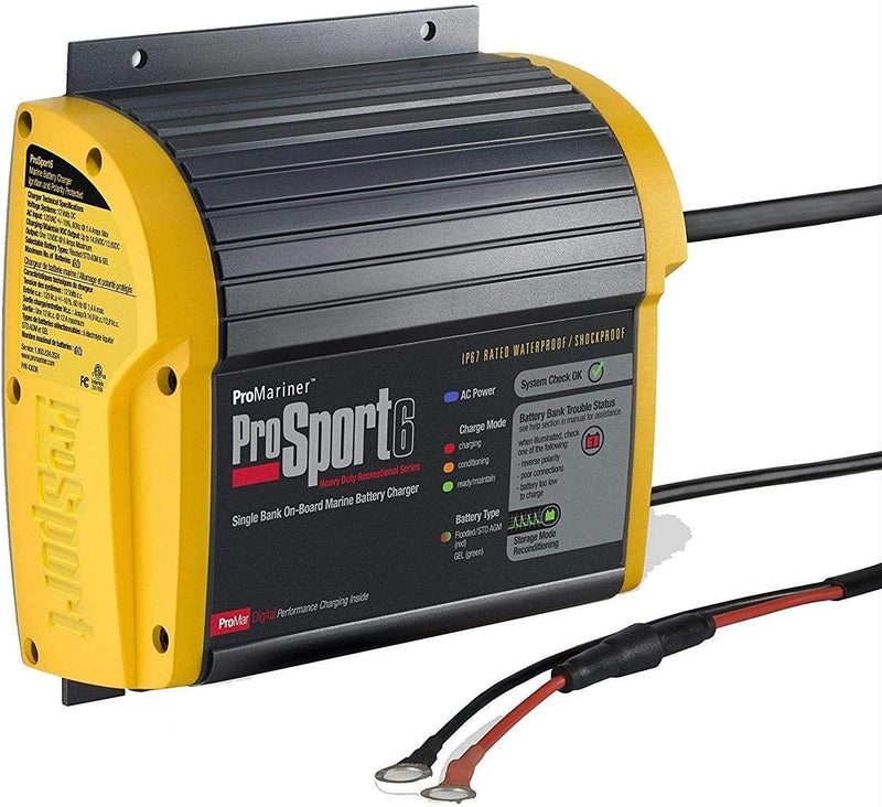 20 amperes, 12/24 volts, 2 battery packs, waterproof, waterproof battery charger for use on water. H2