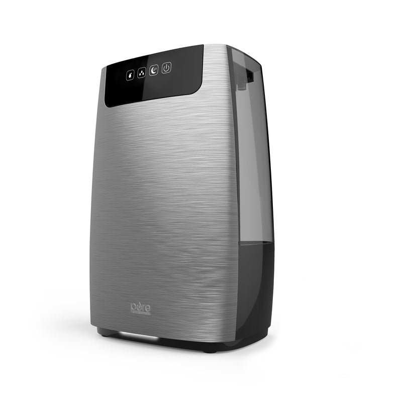 Enrichment HumeXL Ultrasonic Cool Mist Humidifier - Large, Easy-to-Clean Tank, High/Low Mist, 2 360 Mist Nozzles and Night Mode K8