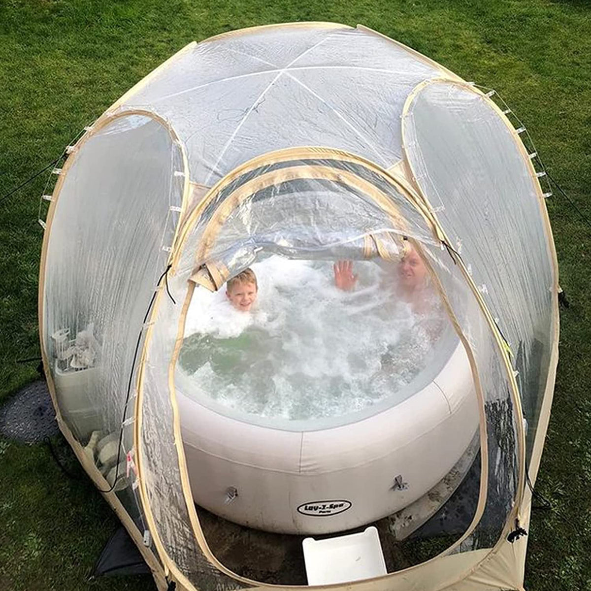 Bubble Tent Pop Up Gazebo, 8-10 Person Igloo Dome Garden Patio Canopy Shelter