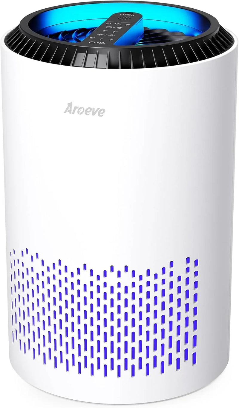 Bedroom household air purifier, with three layers of filters, capable of filtering smoke, pollen, allergens, pet dander and odors. The sleep mode helps improve sleep quality. Energy-saving design. Three wind speeds available. Suitable for offices, do B8